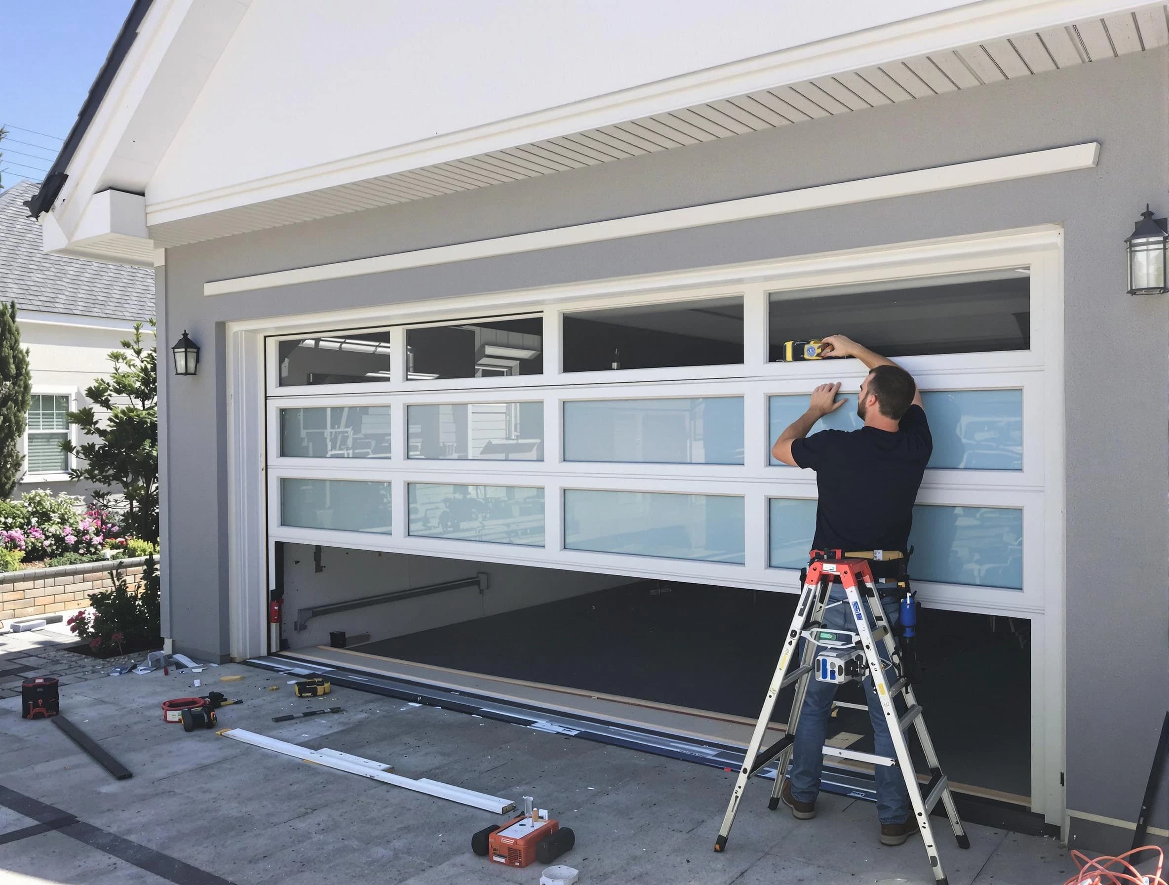 North Huntingdon Garage Door Repair team performing garage door replacement in North Huntingdon