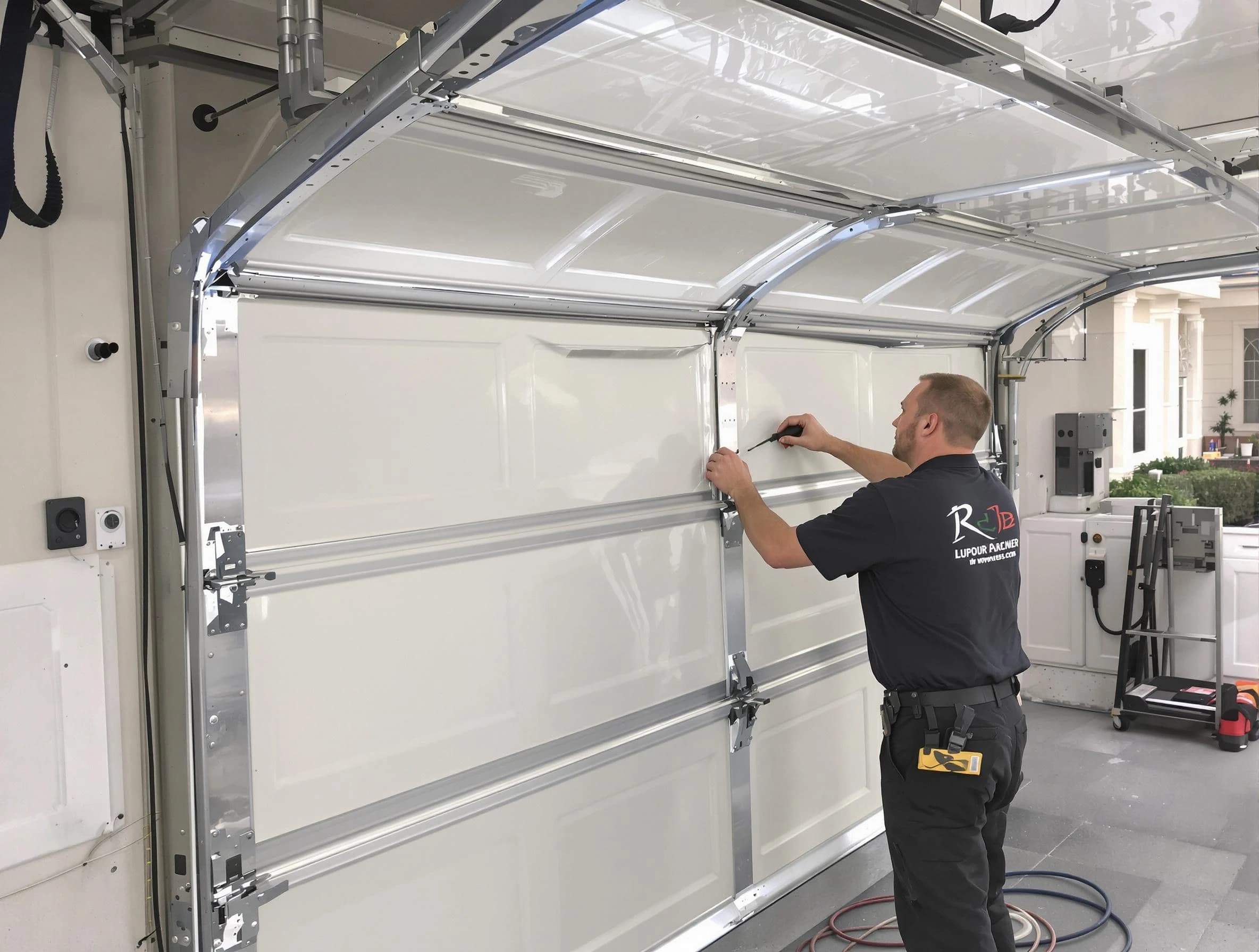 North Huntingdon Garage Door Repair professional performing panel repair in North Huntingdon