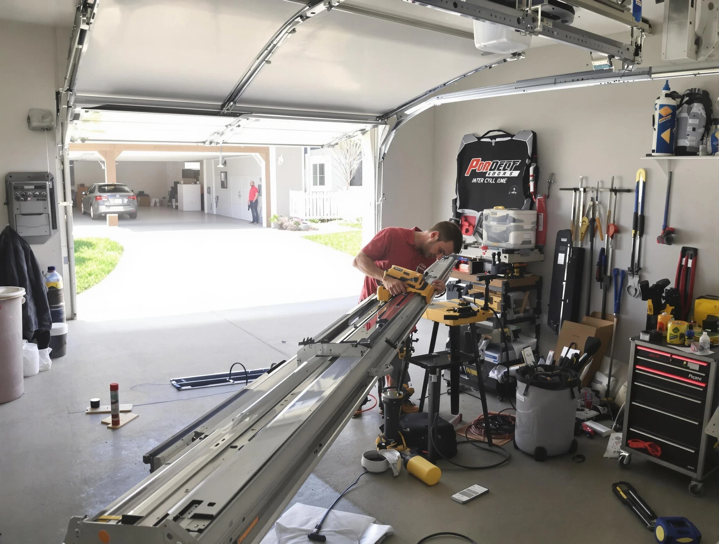 North Huntingdon Garage Door Repair expert performing track repair in North Huntingdon