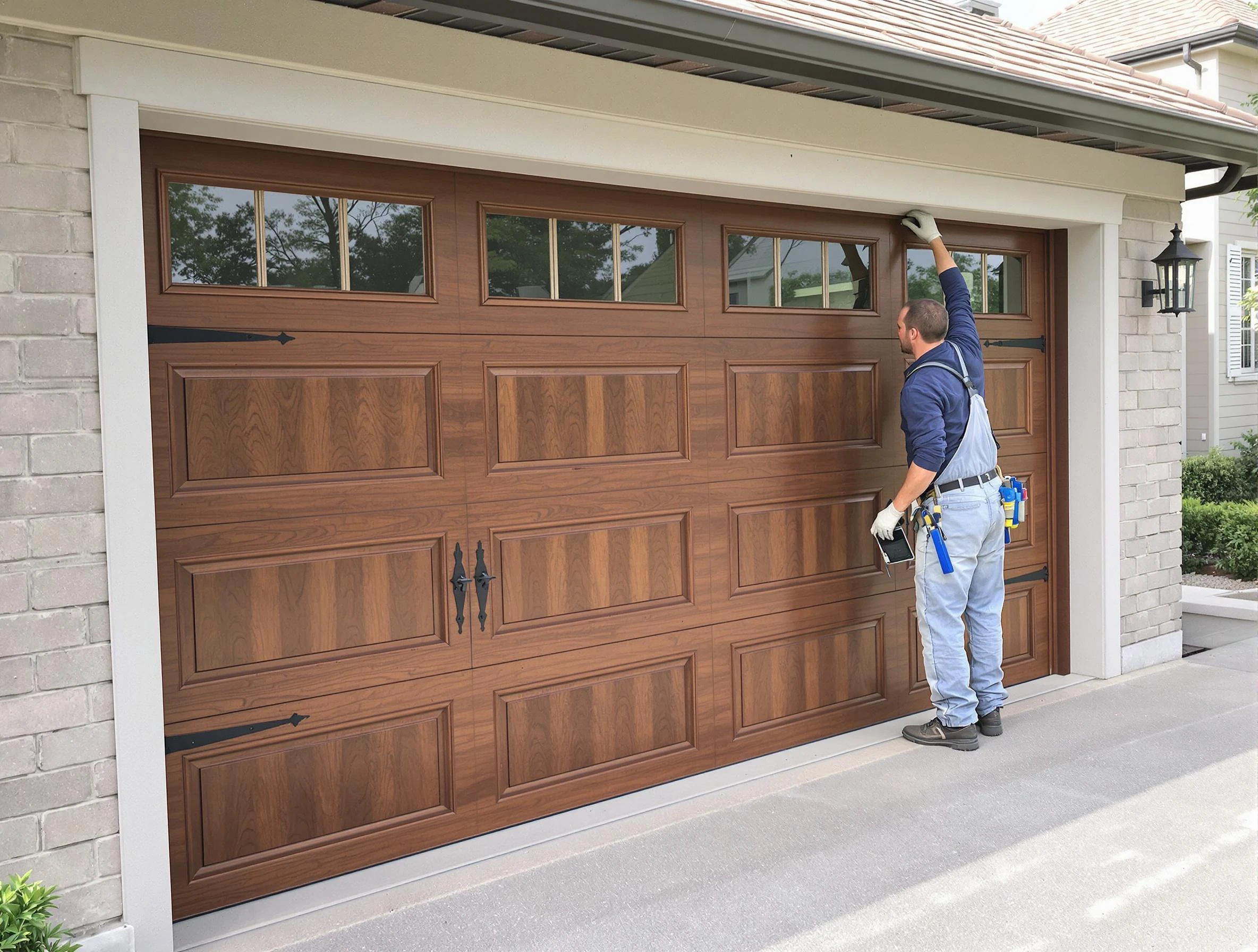 Custom garage door showcase by North Huntingdon Garage Door Repair in North Huntingdon